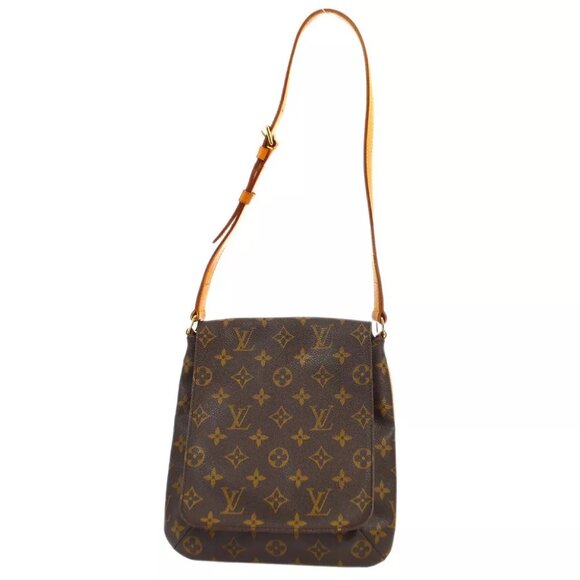AUTHENTICITY GUARANTEED Louis Vuitton MUSETTE SALSA SHORT SHOULDER BAG - Picture 1 of 7